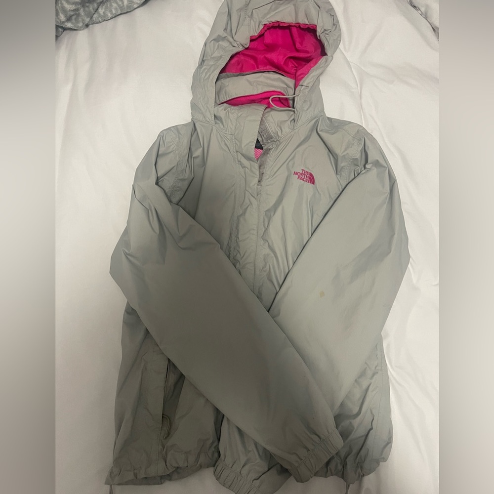 Northface Grey and Pink Wind Breaker